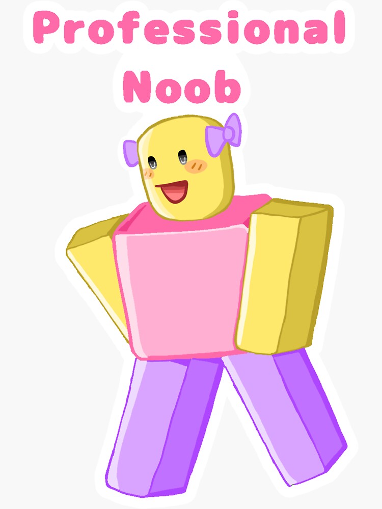 buff noob Sticker for Sale by PurplePearls