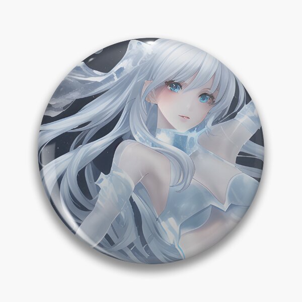 Item preview, Beautiful Anime Ice Girl Elemental designed and sold by VersoShopping.