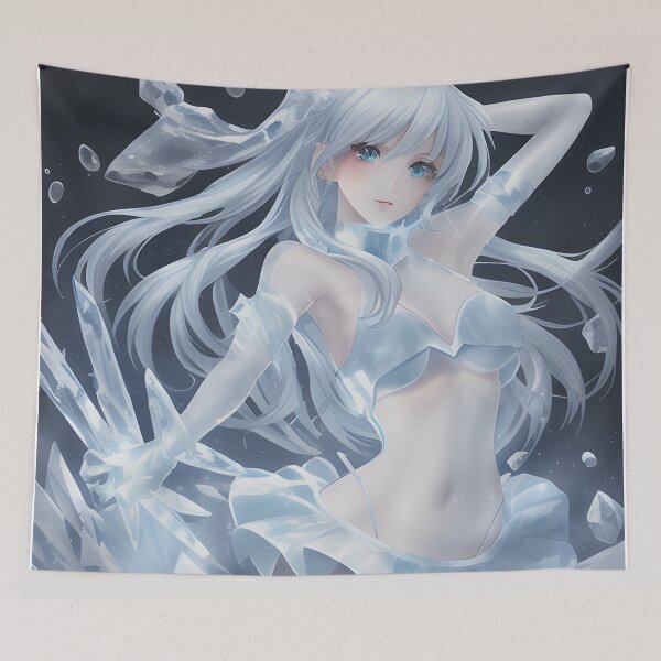 Item preview, Beautiful Anime Ice Girl Elemental designed and sold by VersoShopping.