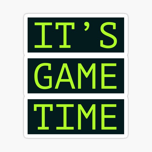 Item preview, I'ts Game Time designed and sold by Red shop.