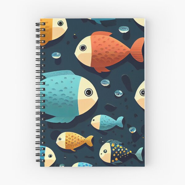 Item preview, Elegant Fishes Pattern designed and sold by HakimeDesign.
