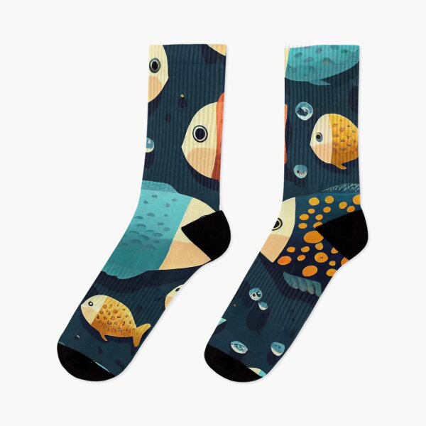Item preview, Elegant Fishes Pattern designed and sold by HakimeDesign.