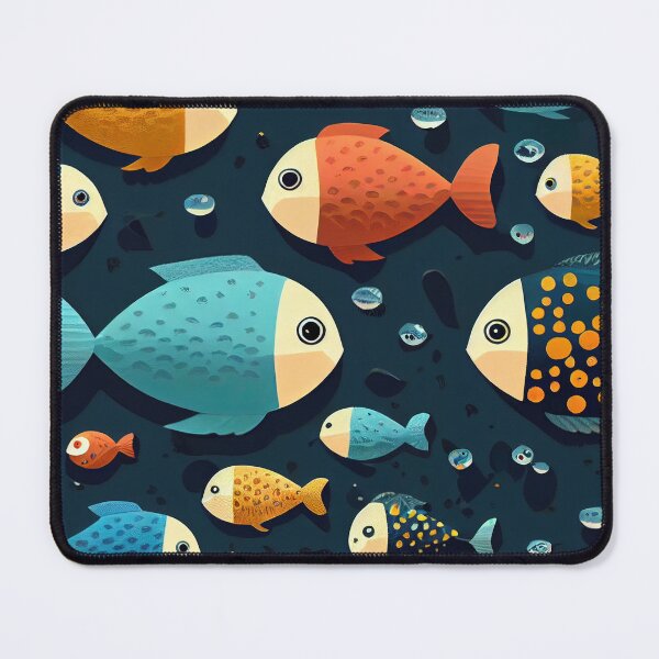 Item preview, Elegant Fishes Pattern designed and sold by HakimeDesign.