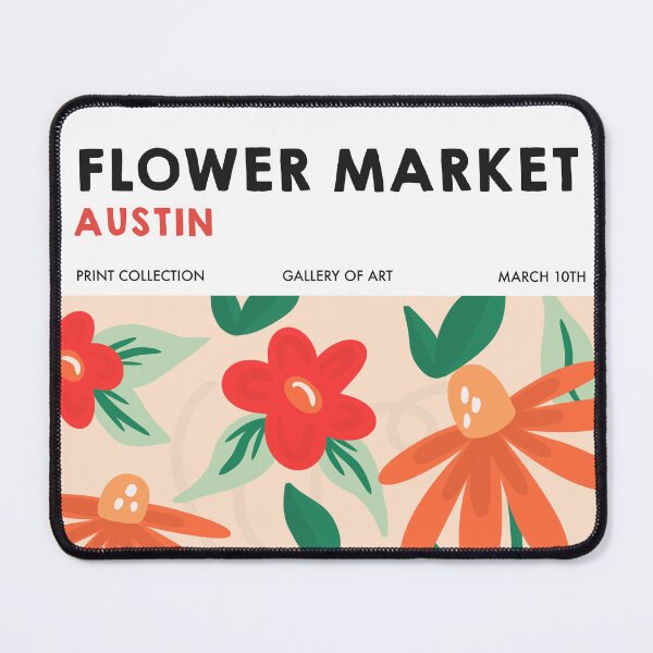 Item preview, Austin Texas - Flower Market Print designed and sold by mckhowdesign.
