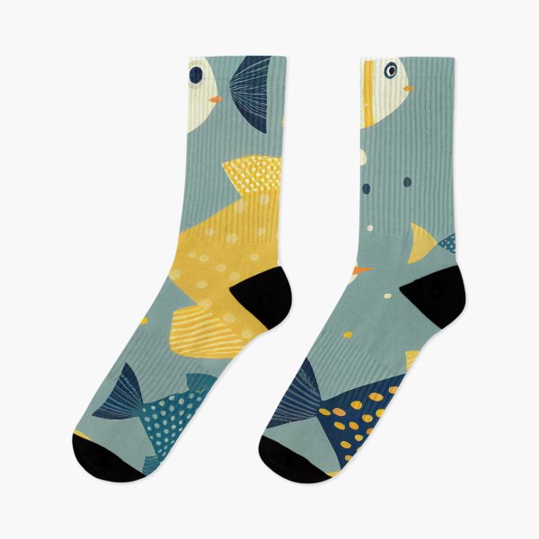 Item preview, Elegant Fishes Pattern designed and sold by HakimeDesign.