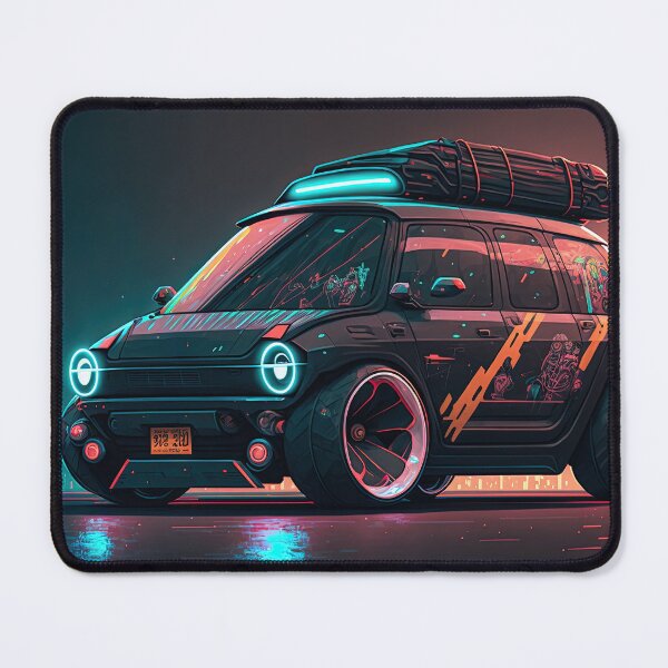 Item preview, Electric Small Sporty Hatchback Futuristic Neon Lights Modified Car designed and sold by ultra-cool.