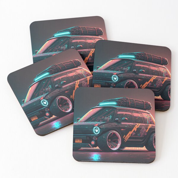 Item preview, Electric Small Sporty Hatchback Futuristic Neon Lights Modified Car designed and sold by ultra-cool.