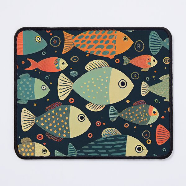 Item preview, Elegant Fishes Pattern designed and sold by HakimeDesign.