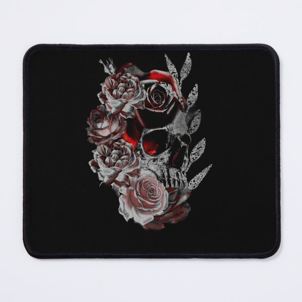 Item preview,  Skull with Black and Red Roses designed and sold by Gothic Fantasy.