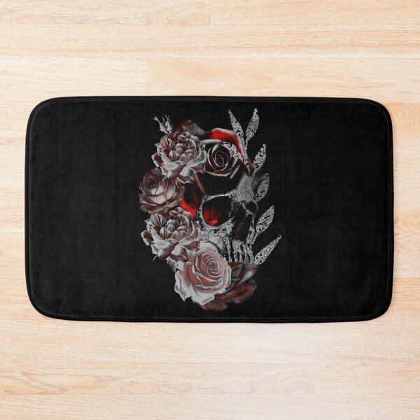 Item preview,  Skull with Black and Red Roses designed and sold by Gothic Fantasy.