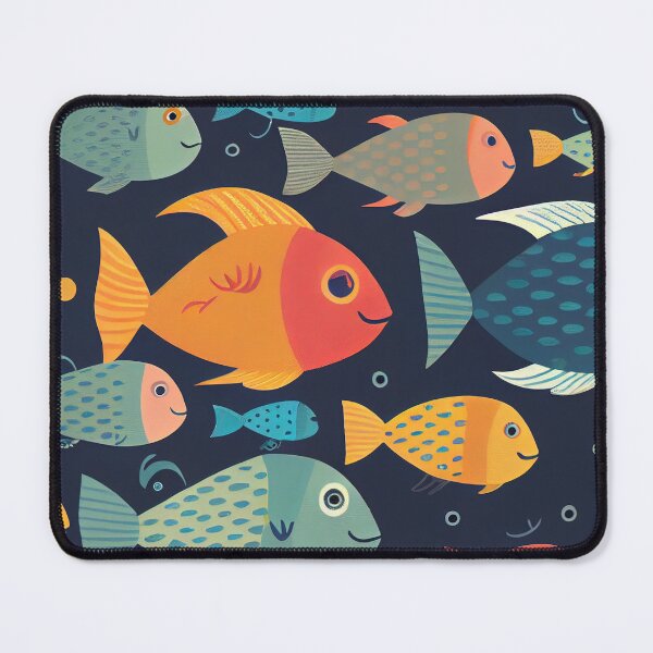 Item preview, Elegant Fishes Pattern designed and sold by HakimeDesign.