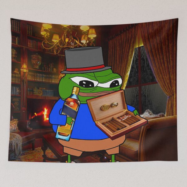 Artikelvorschau, Gentleman Pepe mit Zigarren und Alkohol entworfen und verkauft von Slav-Art.
