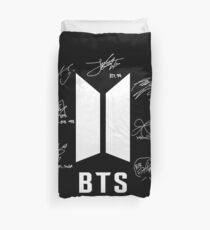 bts bangtan boys signatures signature autograph Duvet Cover