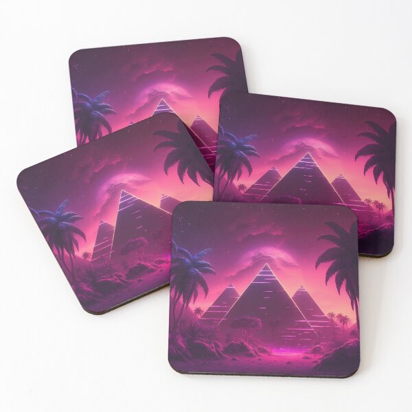 Item preview, Tropical Synthwave: The Pyramid Jungle designed and sold by Mullet Monkey.