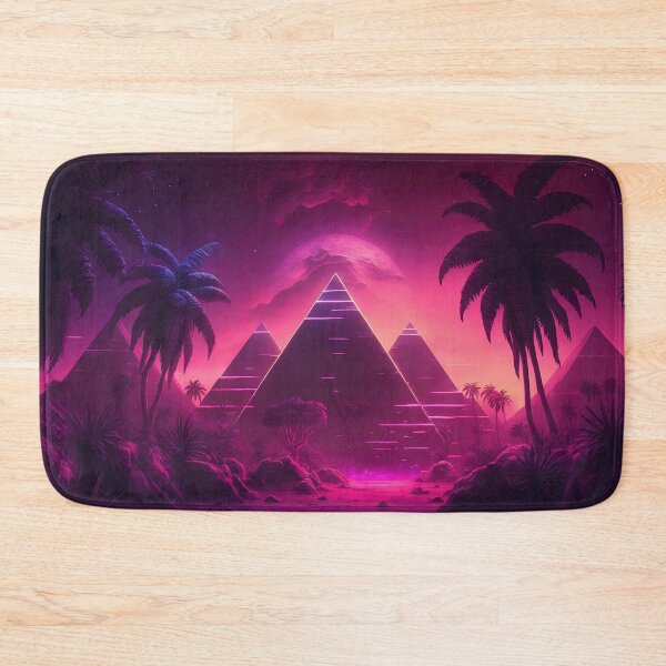 Item preview, Tropical Synthwave: The Pyramid Jungle designed and sold by Mullet Monkey.