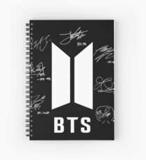 bts bangtan boys signatures signature autograph Spiral Notebook