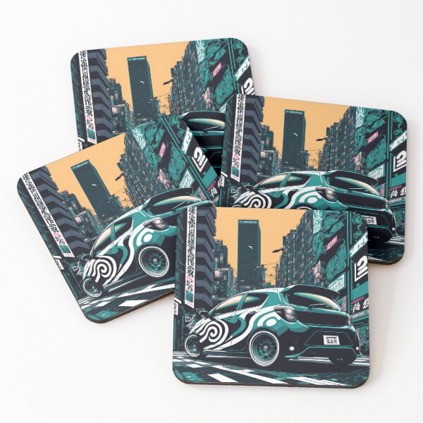 Item preview, Sporty Hatchback in the City Streets designed and sold by ultra-cool.
