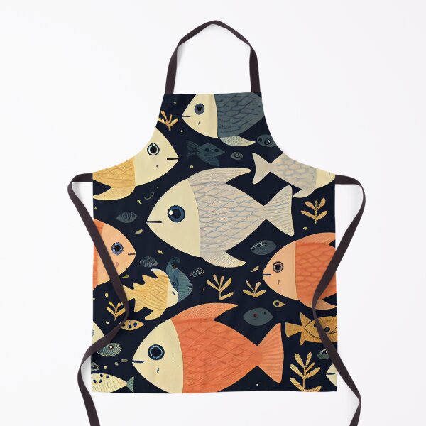 Item preview, Elegant Fishes Pattern designed and sold by HakimeDesign.