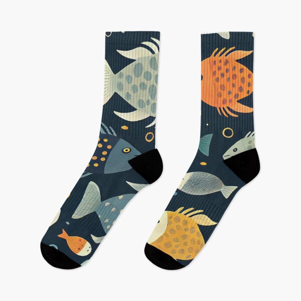 Item preview, Elegant Fishes Pattern designed and sold by HakimeDesign.