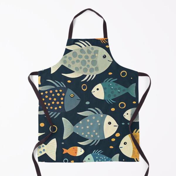 Item preview, Elegant Fishes Pattern designed and sold by HakimeDesign.