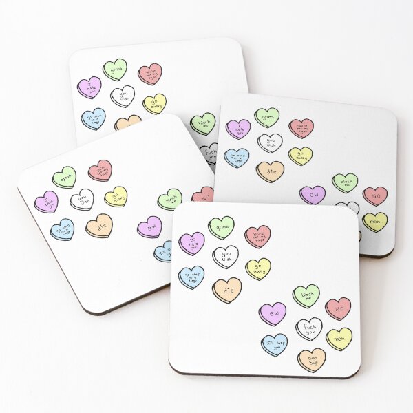 Item preview, Anti Conversation Hearts designed and sold by Nikofoshizo.