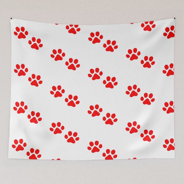 Item preview, Pawprint Red designed and sold by ArtDW.
