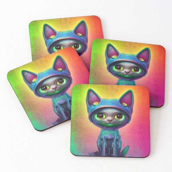 Item preview, Kawaii Futuristic Cat - Feline Fashion designed and sold by Agunikyle.