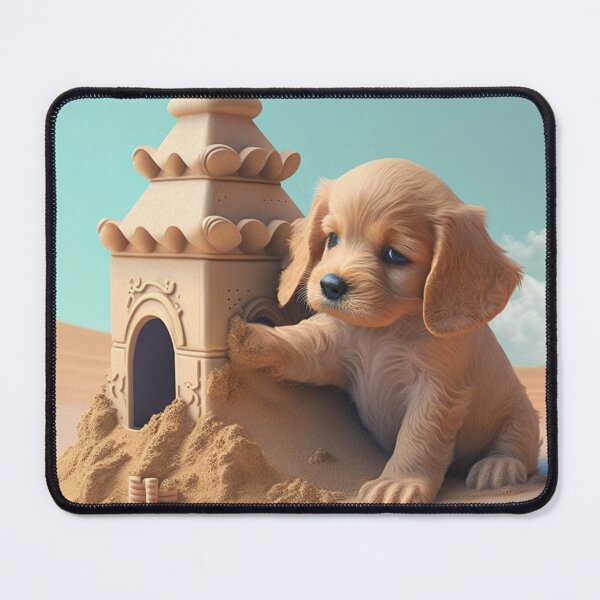 Item preview, Puppy Builds a Sandcastle designed and sold by DreamEmporium.