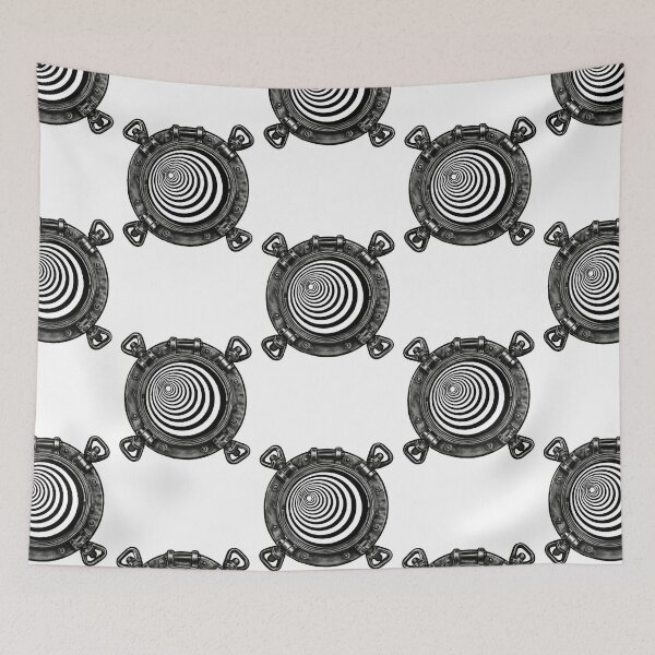 Item preview, Retro Science Fiction Porthole  designed and sold by FreyStrandDraws.