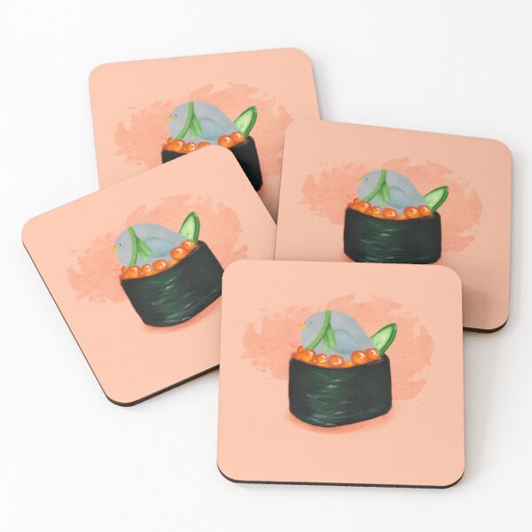 Item preview, Bean Sits on a Piece of Ikura Sushi - Red designed and sold by mwkairos.