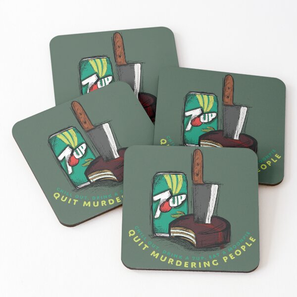 Item preview, Chill out, drink a 7UP, eat a MoonPie, quit murdering people designed and sold by Sophie Rogers.
