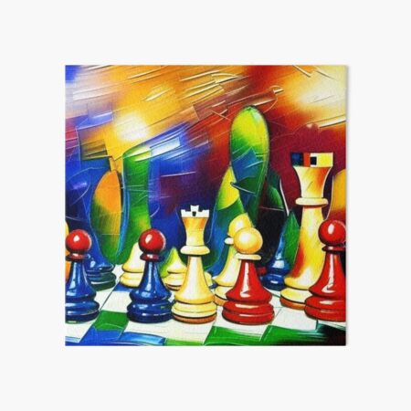 Chess Games Art Board Print for Sale by Utopipia