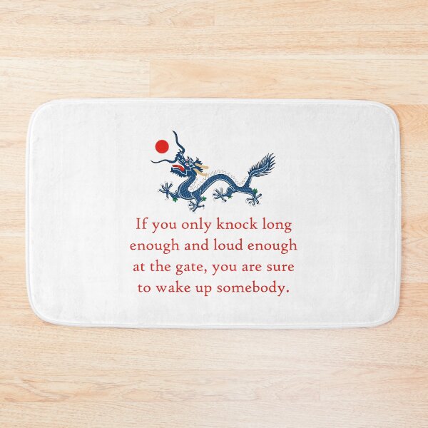 Item preview, If You Only Knock Long Enough - Perseverance Quote designed and sold by CrankyOldDude.