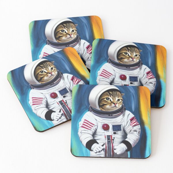 Item preview, Portrait Painting of cat wear astronaut suit designed and sold by xMaCaRoN.