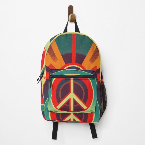 Item preview, Retro Style Peace Sign Design - Stand Out with a Unique Artwork designed and sold by nicpa-art.