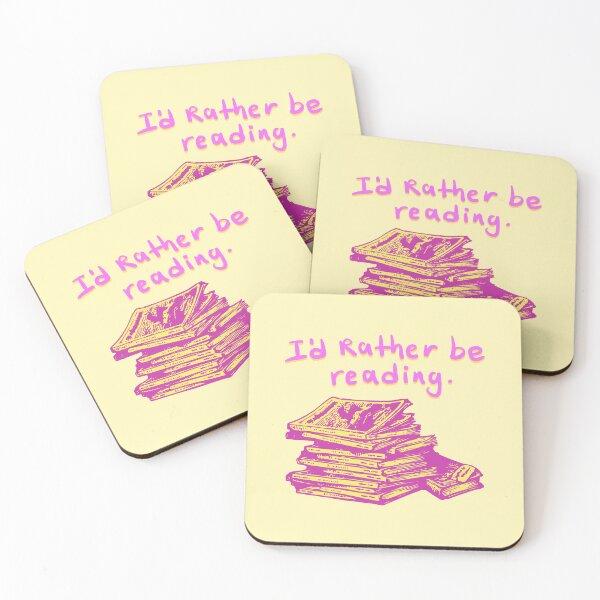 Item preview, Id rather be reading designed and sold by pinkyfish1010.