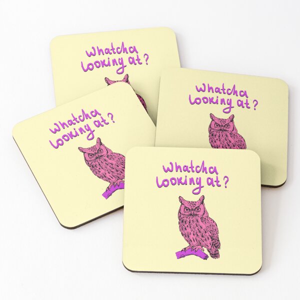 Item preview, Watcha looking at owl  designed and sold by pinkyfish1010.