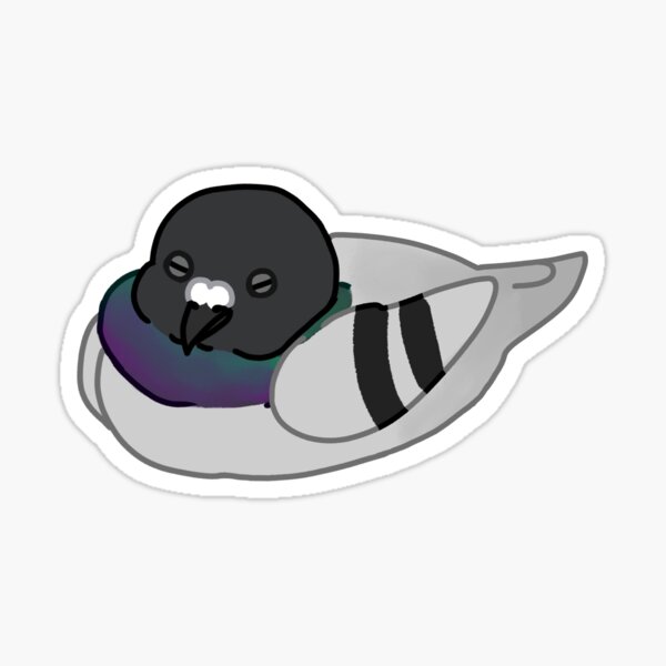 Funky Little Pigeon Sticker for Sale by sillysellsstuff