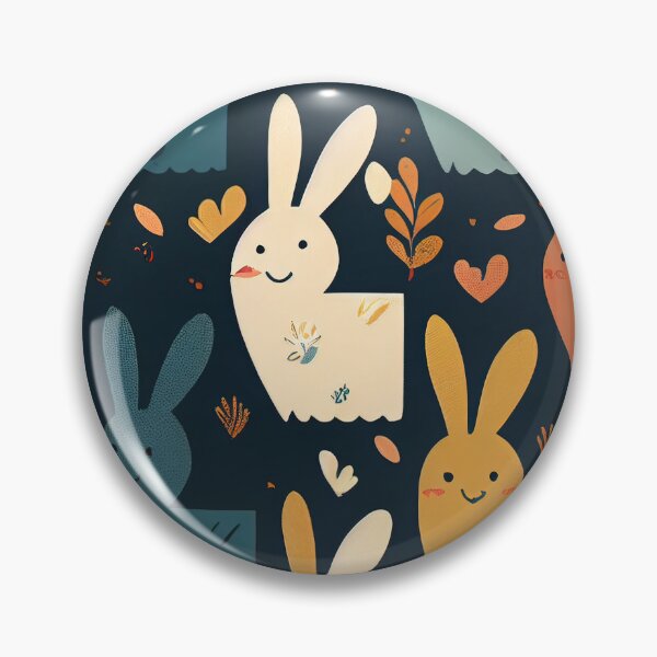 Aperçu de l'œuvre Motif de lapins mignons créée et vendue par HakimeDesign.