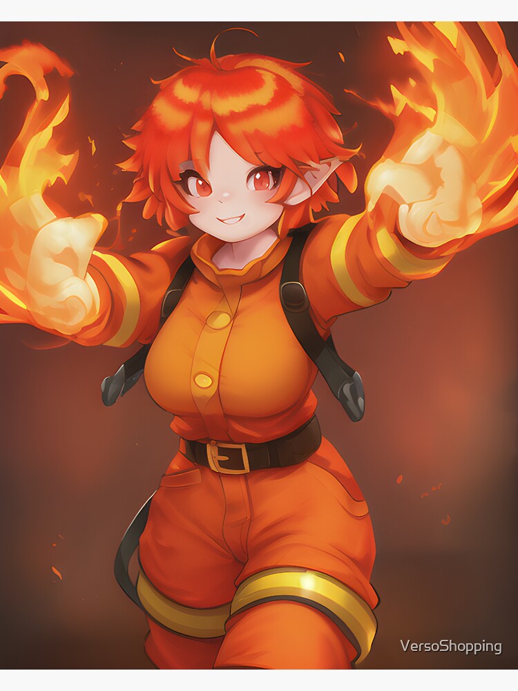 Firefighter anime girls