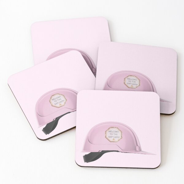 Item preview, Welcome To The Shitshow Hard Hat Light Pink designed and sold by OKObjects.