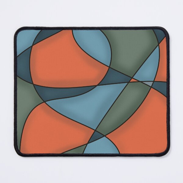 Item preview, Intuitive continuous line abstract orange and green designed and sold by Artistestella.