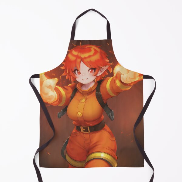Item preview, Cute Anime Elf Elemental Fire Girl Firefighter designed and sold by VersoShopping.