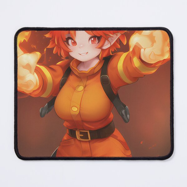 Item preview, Cute Anime Elf Elemental Fire Girl Firefighter designed and sold by VersoShopping.
