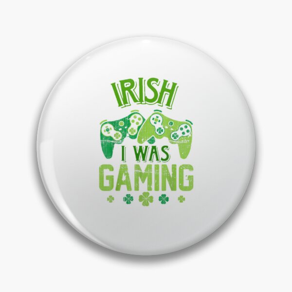 Item preview, Irish I Was Gaming Funny St Patricks Day Gamer Boys Men Gift sticker  designed and sold by DondDesigner.