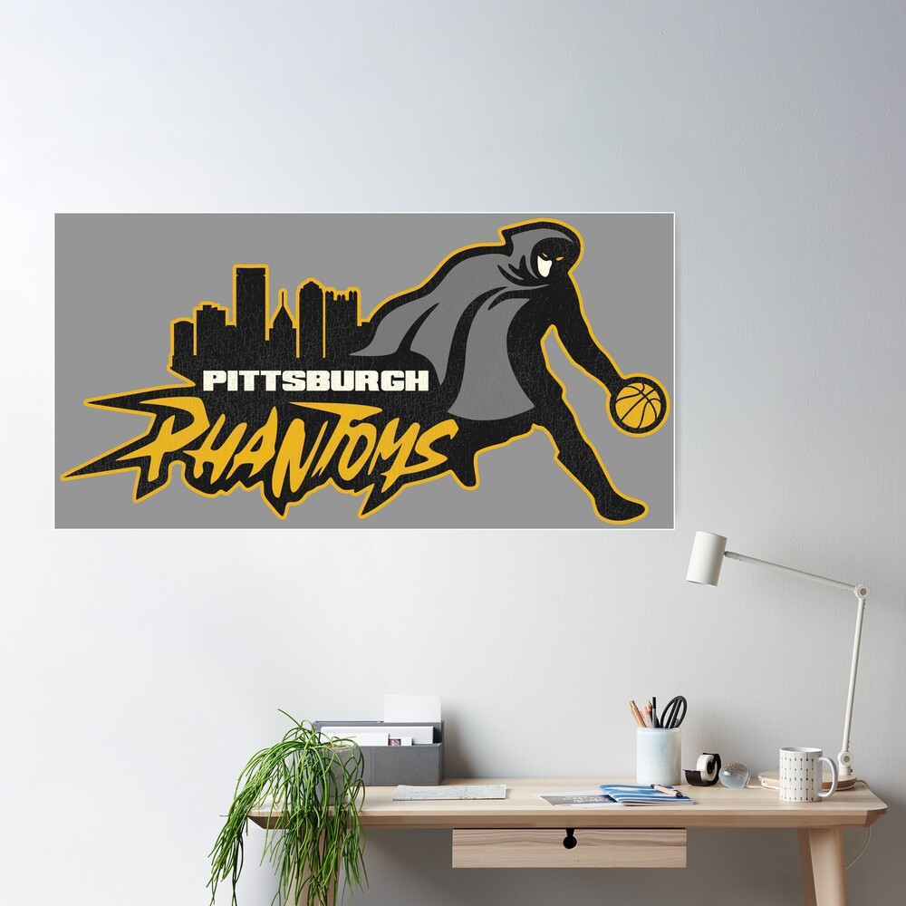 Defunct Pittsburgh Phantoms Basketball Team - Basketball - Sticker