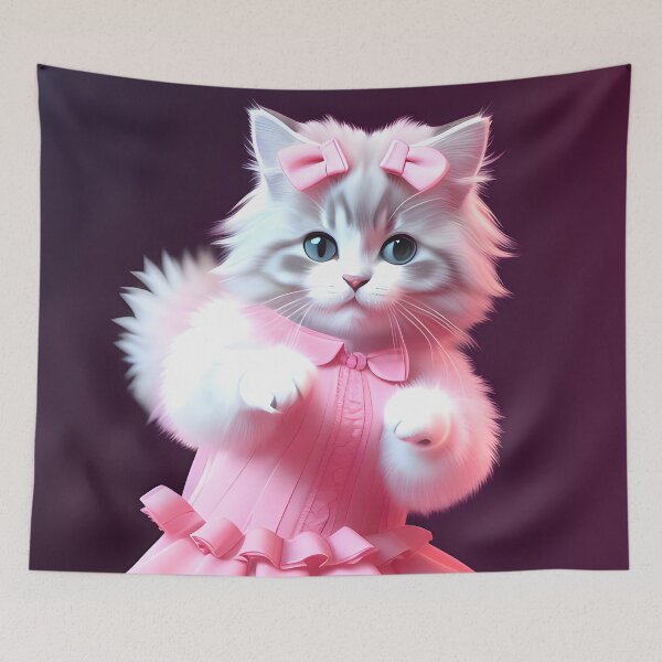 Item preview, Dancing cat - Modern digital art designed and sold by Ai-michiart.