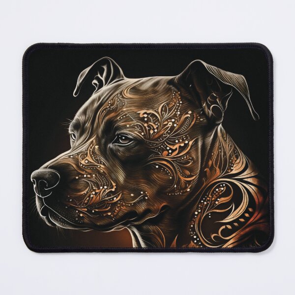 Item preview, Staffordshire Bull Terrier Tribal Style designed and sold by HookedOnDogz.