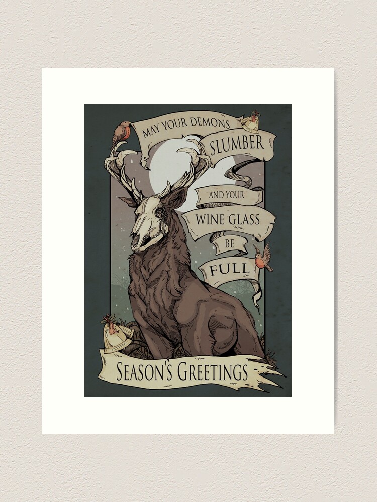 Alternate view of May your demons Art Print