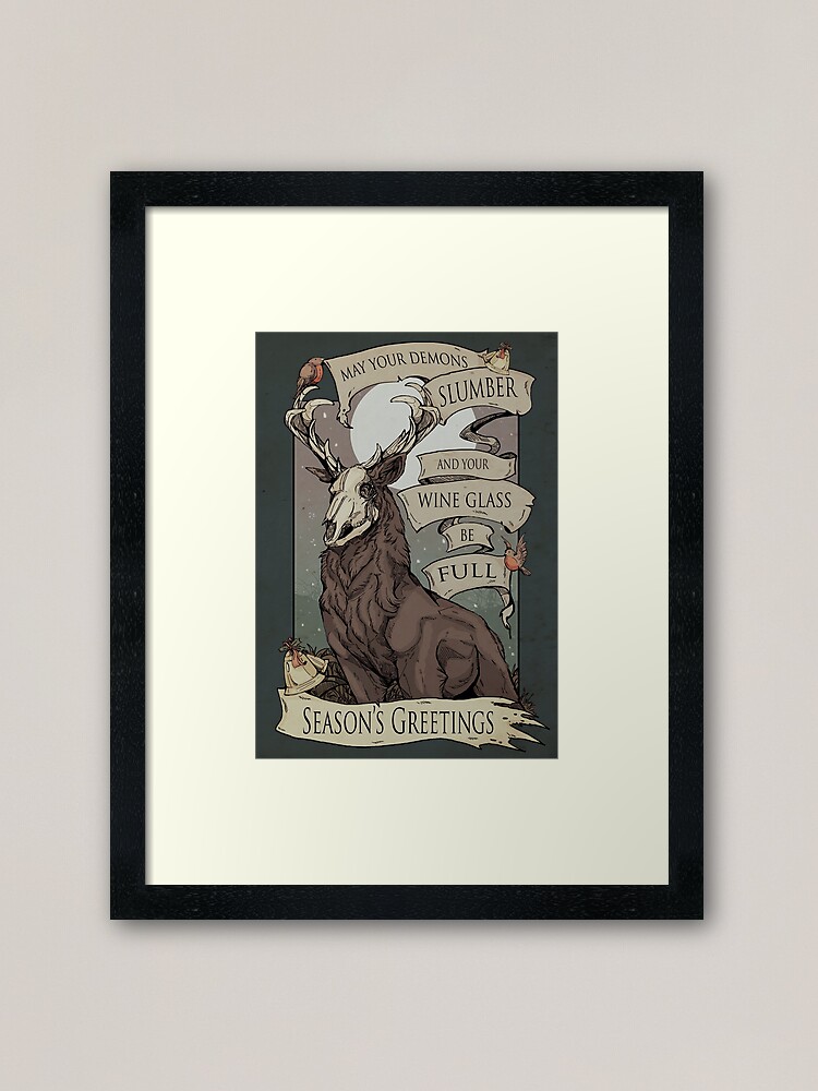 Alternate view of May your demons Framed Art Print